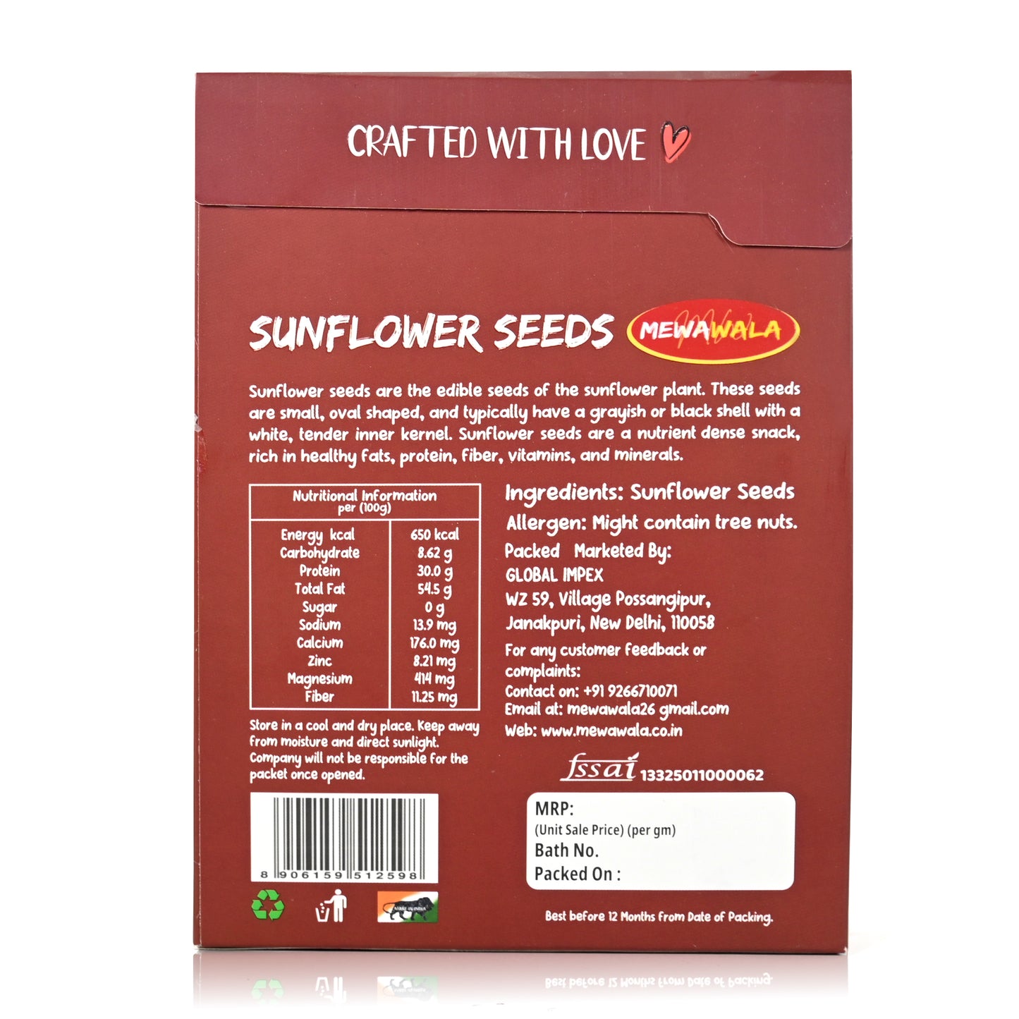 Raw Sunflower Seeds